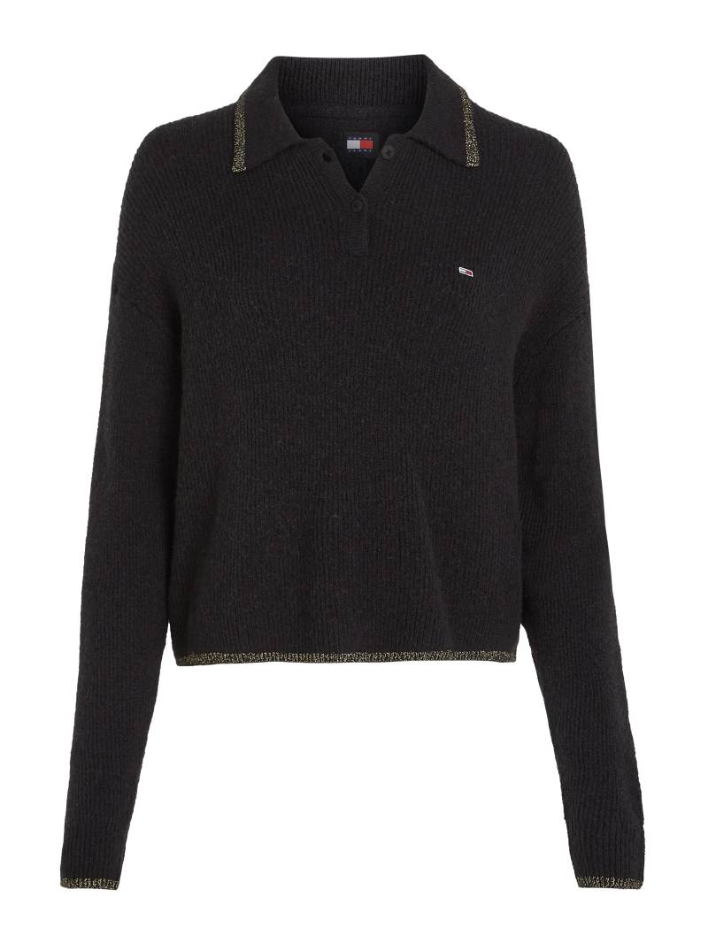 Tommy Jeans Strickpullover »TJW GLITTER POLO SWEATER«, mit Glitzer von TOMMY JEANS