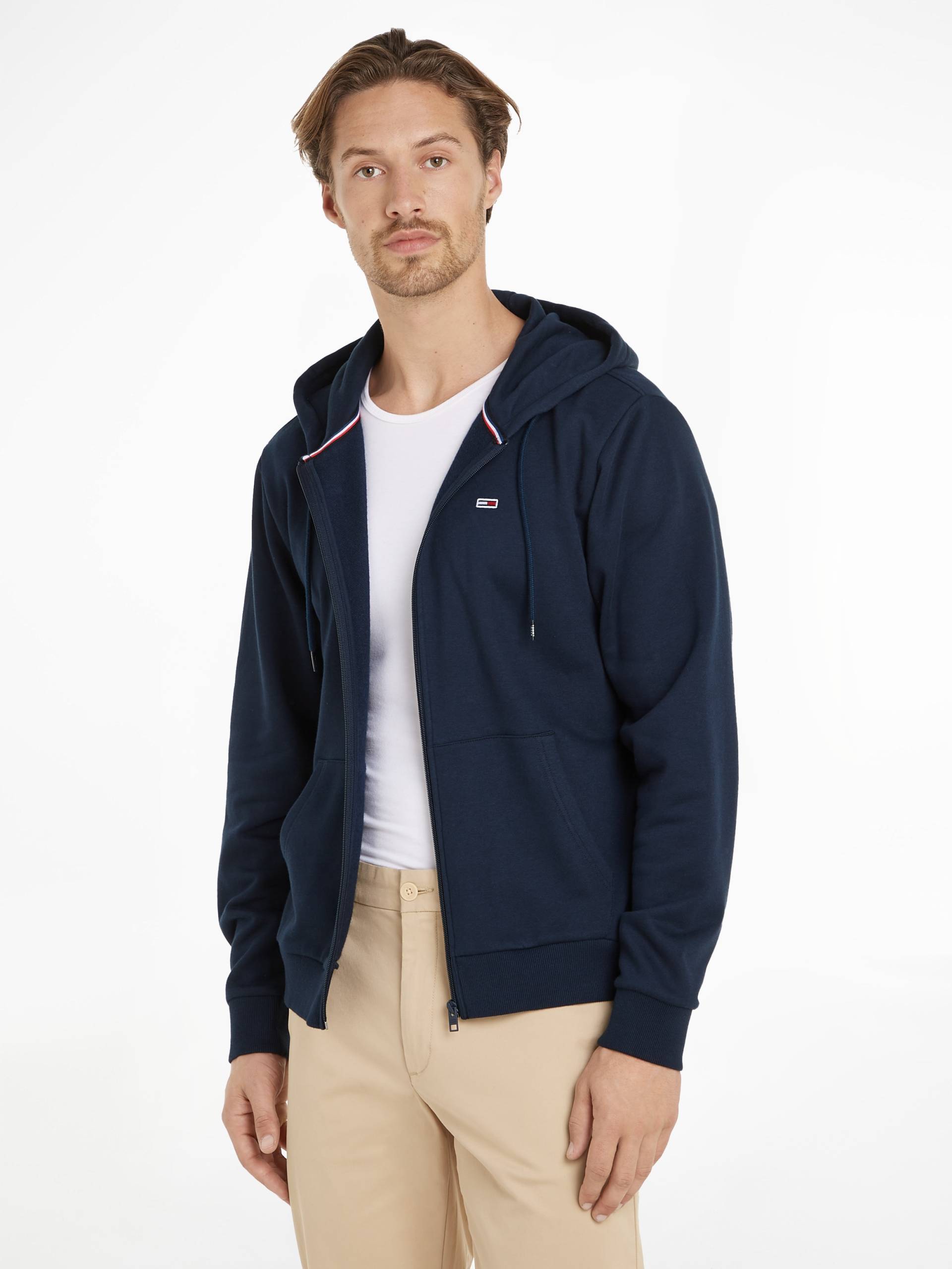 Tommy Jeans Sweatjacke »TJM REG S FLAG ZIP THRU«, mit Logostickerei von TOMMY JEANS