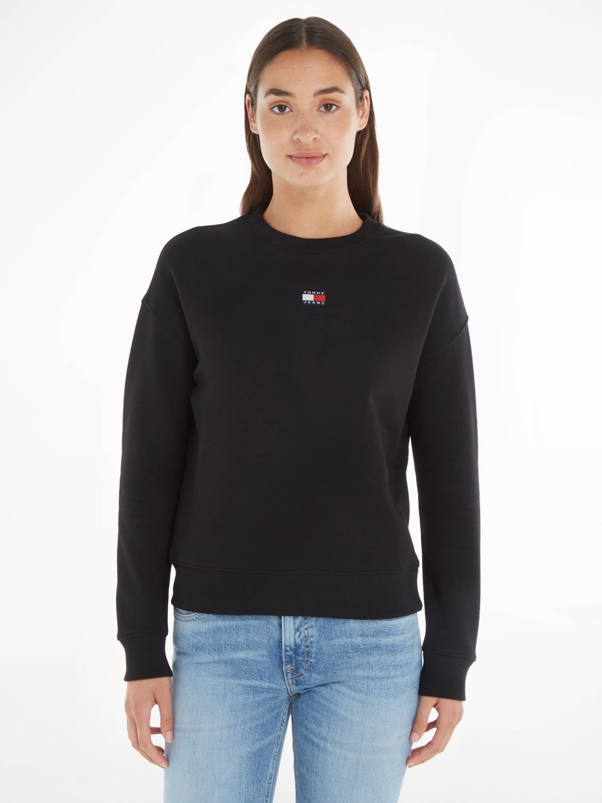 Tommy Jeans Sweatshirt, mit Dropshoulder-Design und Frontlogo von TOMMY JEANS