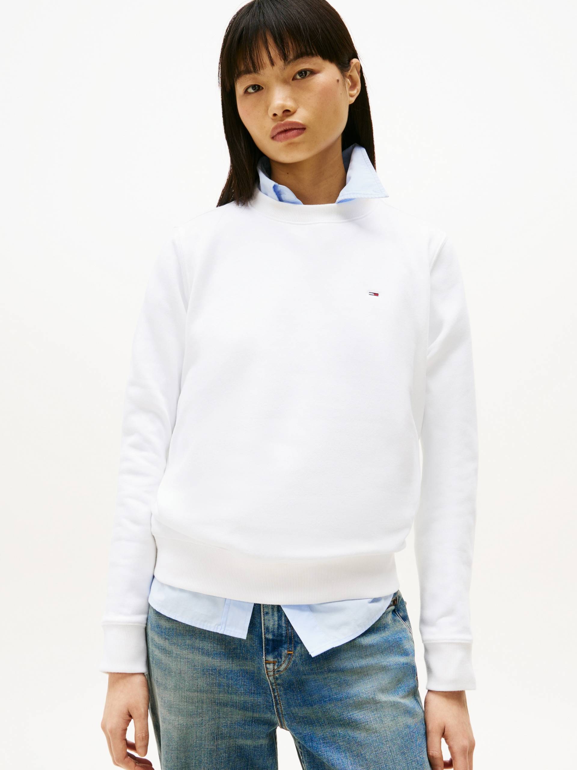 Tommy Jeans Sweatshirt »TJW REG S FLAG CREW«, mit Logostickerei von TOMMY JEANS