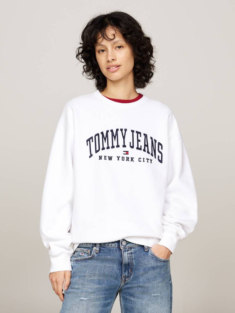 Tommy Jeans Sweatshirt »TJW RLX VARSITY CREW«, mit Washed-Effekt, grossem Logo von TOMMY JEANS