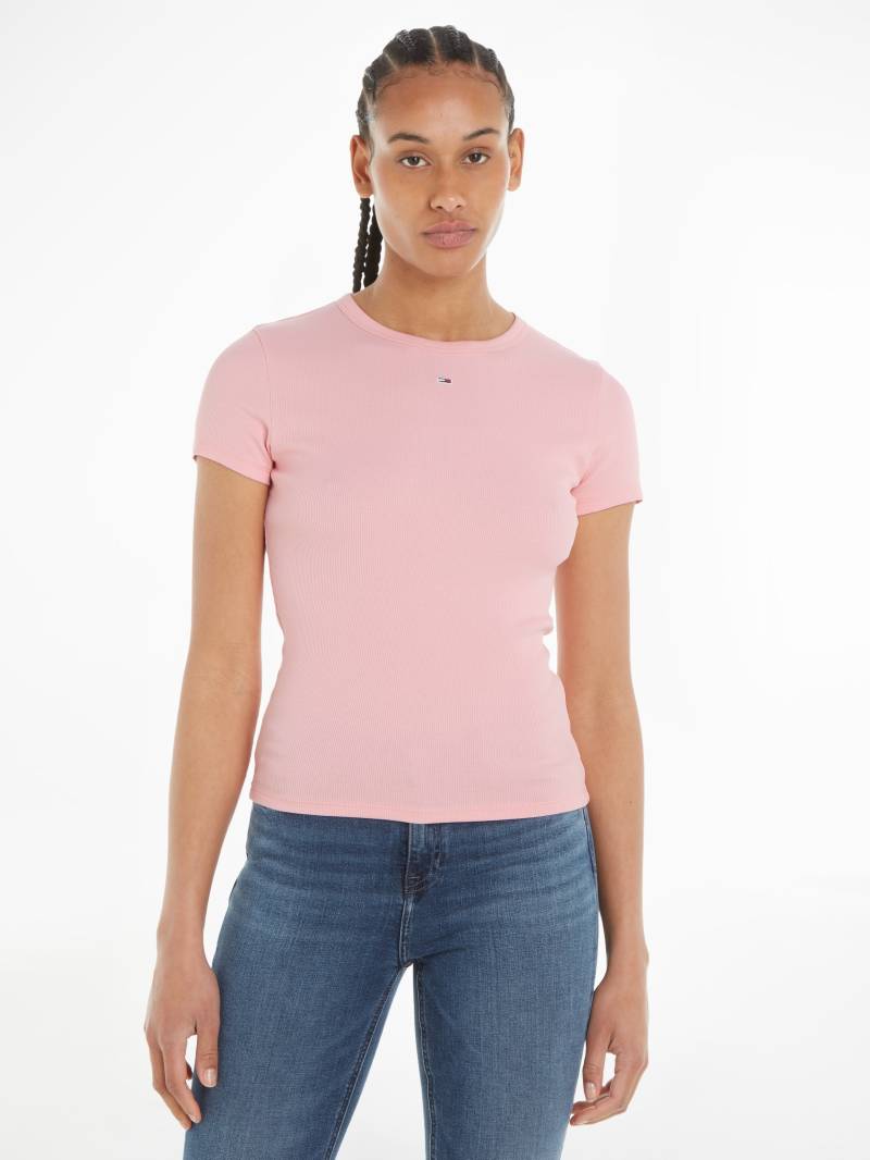 Tommy Jeans T-Shirt »TJW SLIM ESSENTIAL RIB SS«, mit Logostickerei von TOMMY JEANS