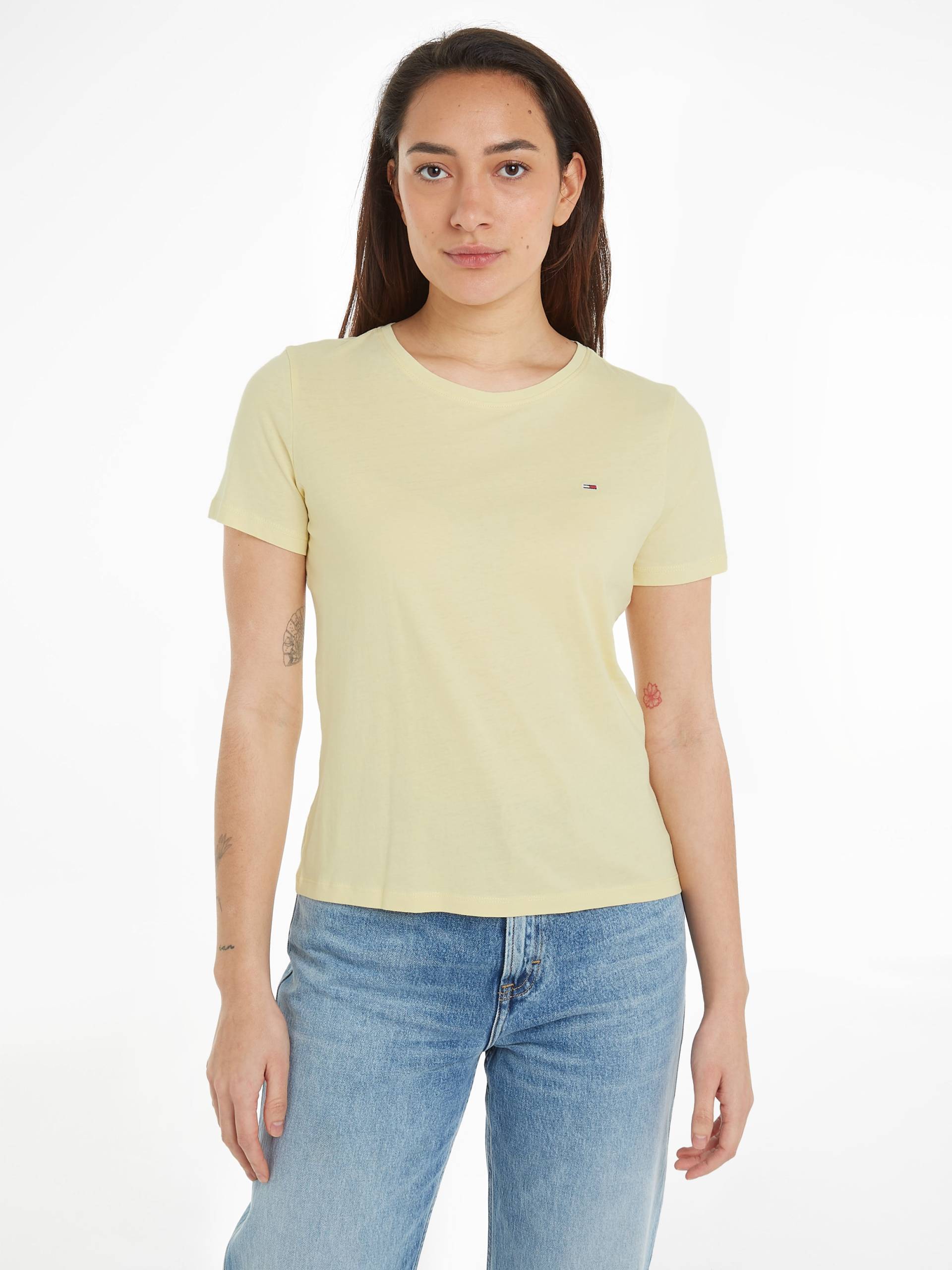 Tommy Jeans T-Shirt »Soft Jersey T Shirt«, aus weicher Jersey Qualität Rundhals Kurzarm von TOMMY JEANS