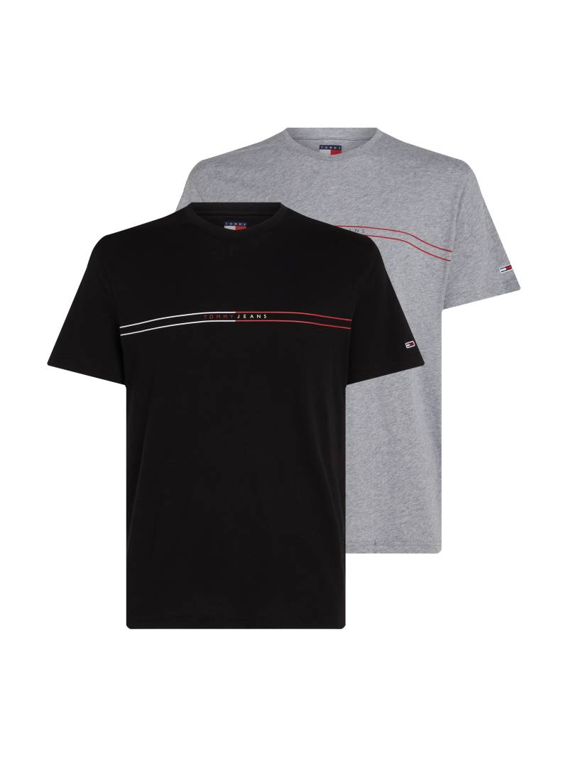 Tommy Jeans T-Shirt »TJM SLM ENTRY GRPHC T EXT 2 PCK«, (Packung, 2 tlg., 2er) von TOMMY JEANS
