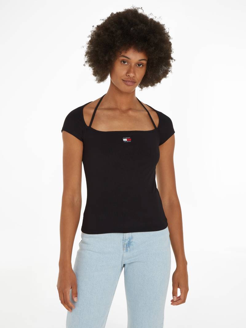 Tommy Jeans T-Shirt »TJW SLIM RIB BADGE STRAP SS EXT«, mit Tommy Jeans Markenlabel von TOMMY JEANS