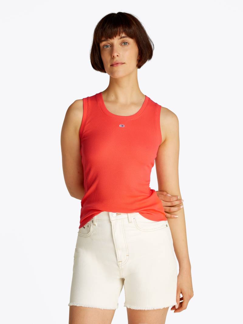 Tommy Jeans Tanktop »TJW ESSENTIAL RIB TANK EXT«, mit Logostickerei von TOMMY JEANS