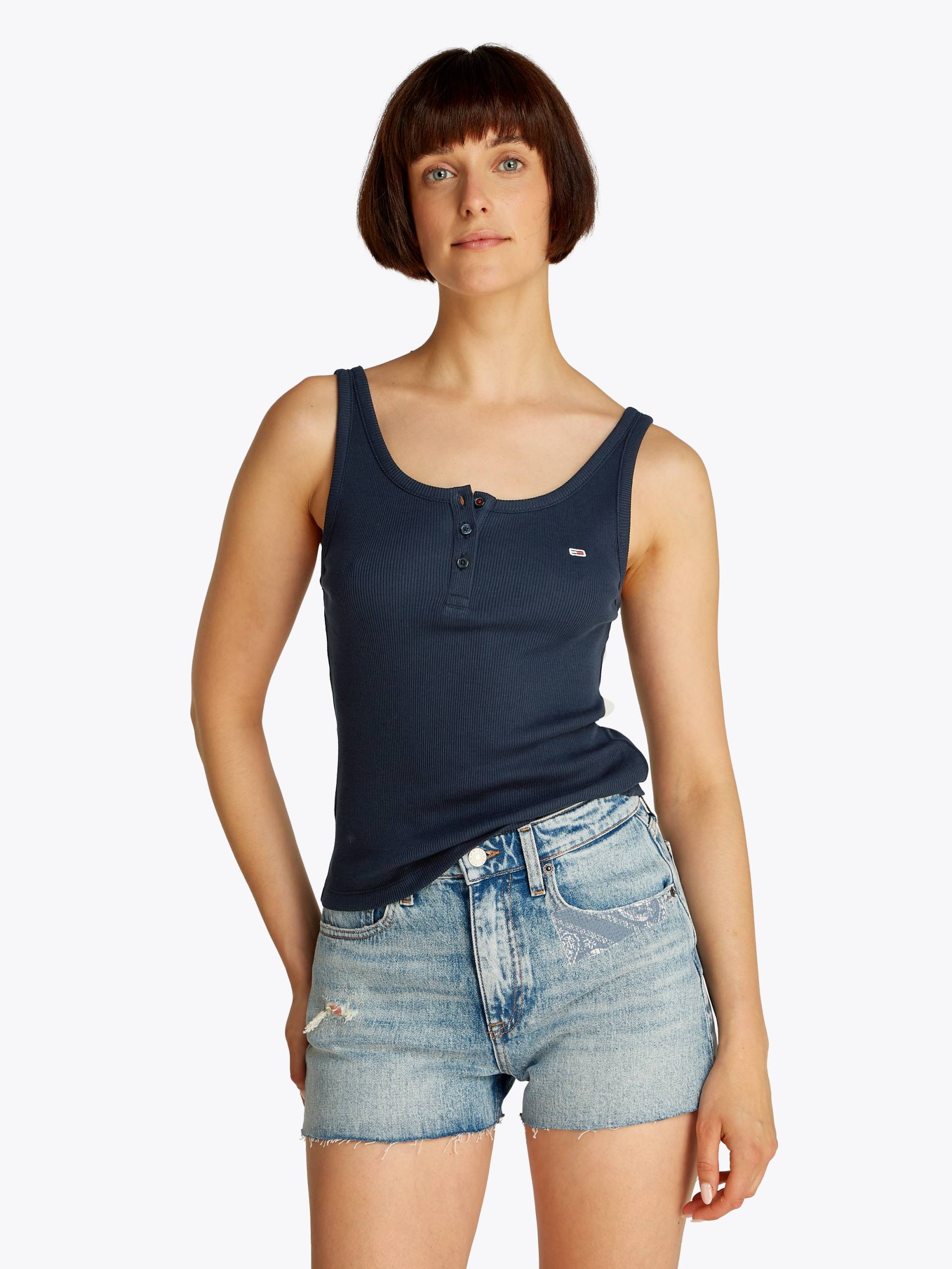 Tommy Jeans Tanktop »TJW SLIM BUTTON TANK«, mit Knopf von TOMMY JEANS