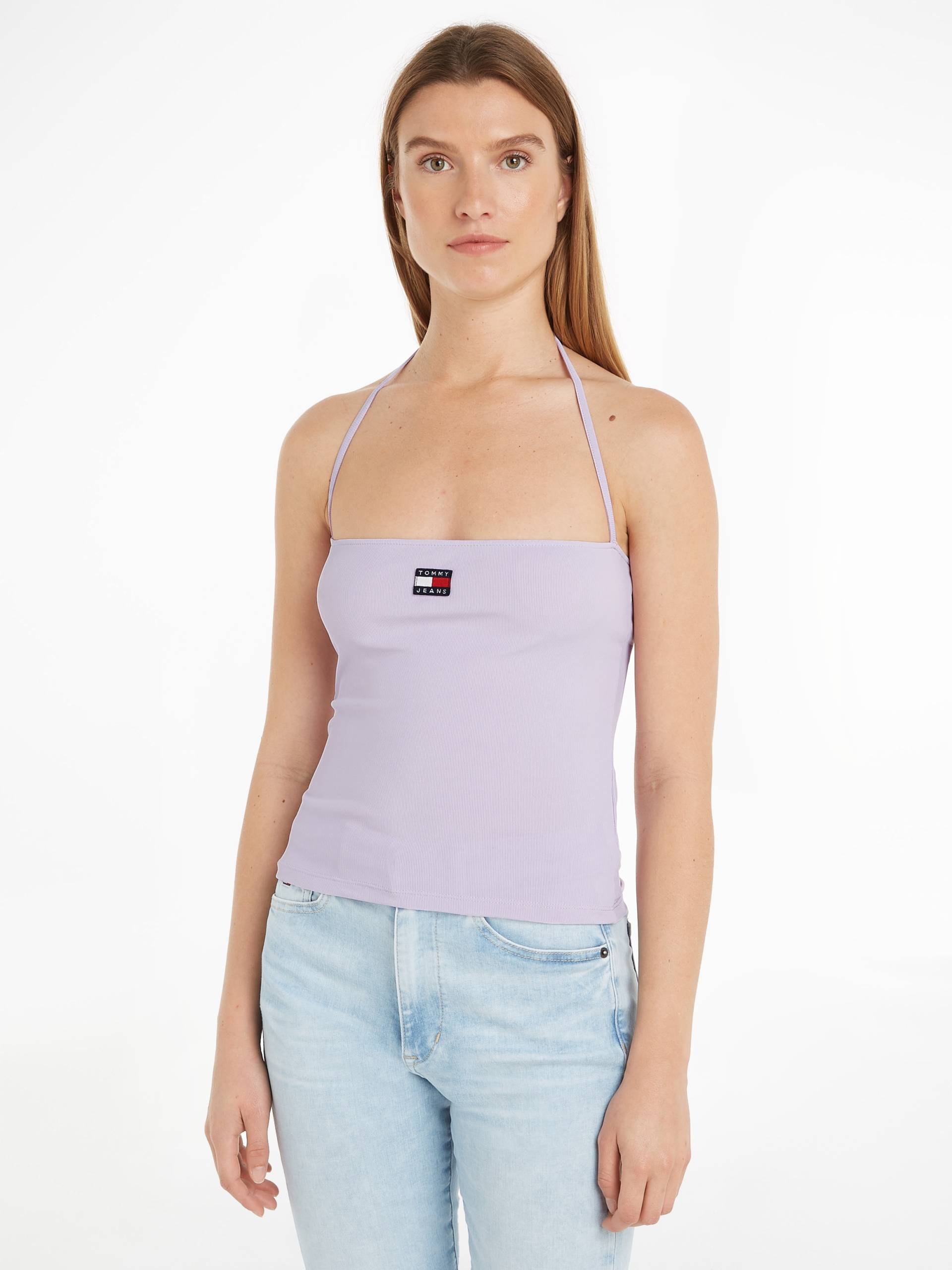 Tommy Jeans Tanktop »TJW SLIM RIB BADGE STRAP TOP«, mit Tommy Jeans Markenlabel von TOMMY JEANS