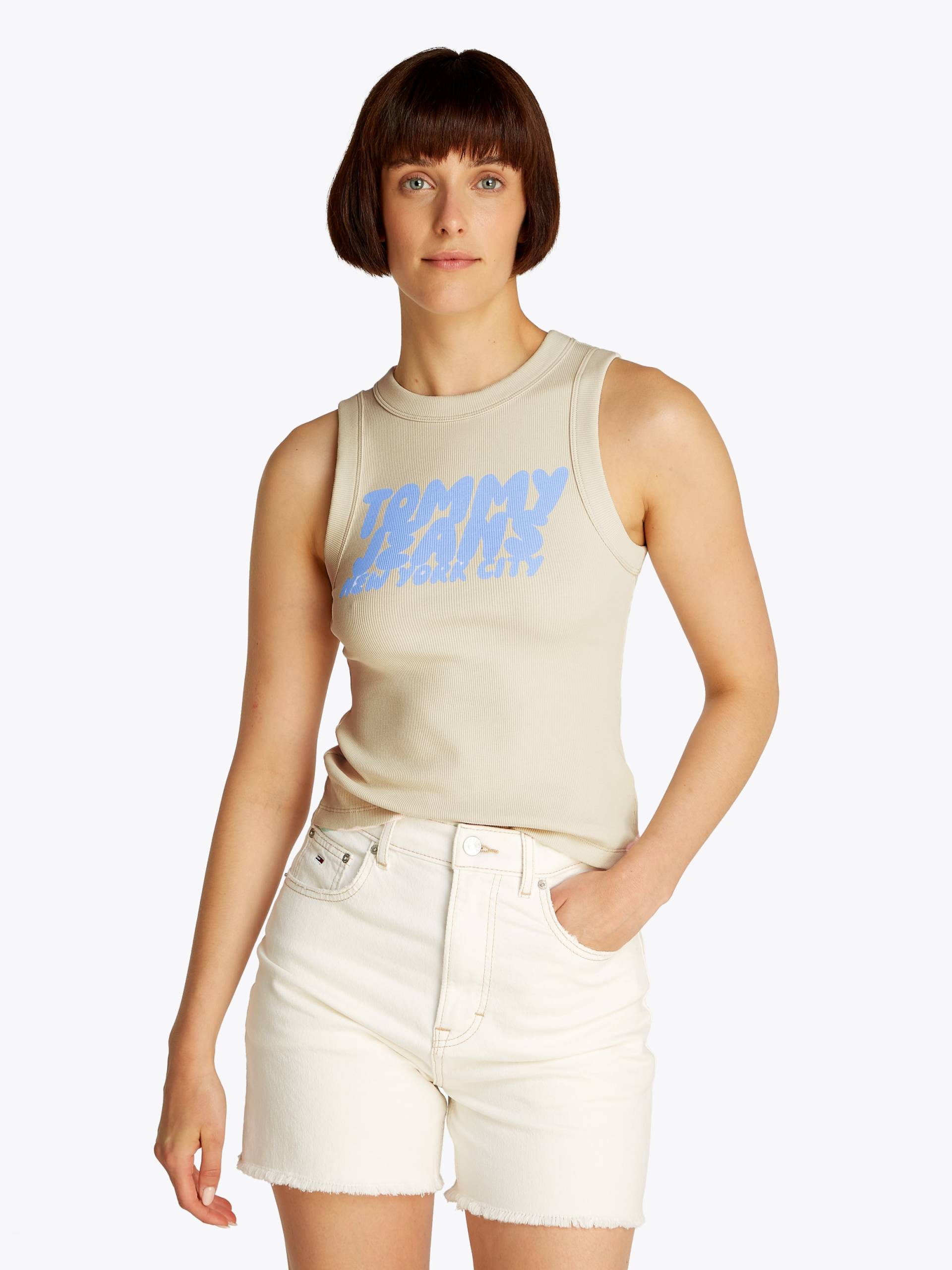 Tommy Jeans Tanktop »TJW SLIM SH TJ BUBBLE TANK«, mit Logodruck von TOMMY JEANS