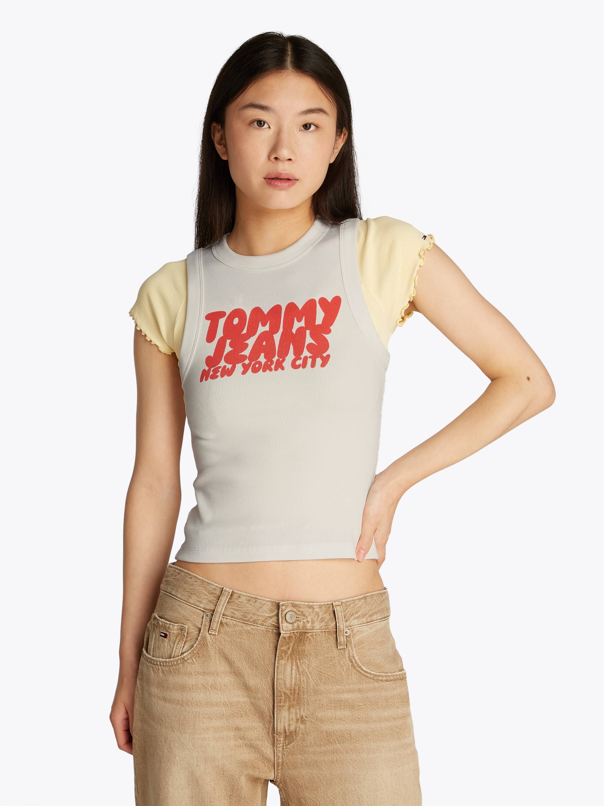 Tommy Jeans Tanktop »TJW SLIM SH TJ BUBBLE TANK«, mit Logodruck von TOMMY JEANS