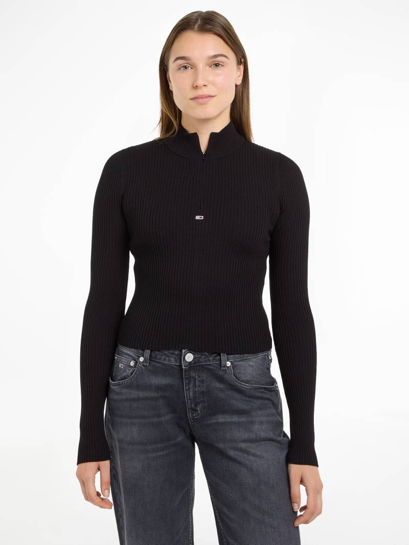 Tommy Jeans Troyer »TJW 1/4 ZIP TECHNICAL RIB«, mit kurzem Reissverschluss von TOMMY JEANS