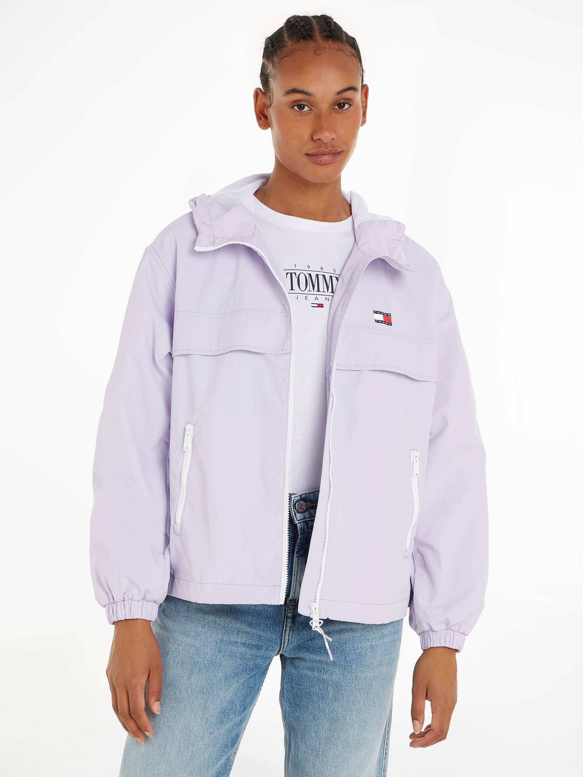 Tommy Jeans Windbreaker »TJW CHICAGO WINDBREAKER EXT«, mit Kapuze, mit kontrastfarbenen Reissverschlüssen von TOMMY JEANS