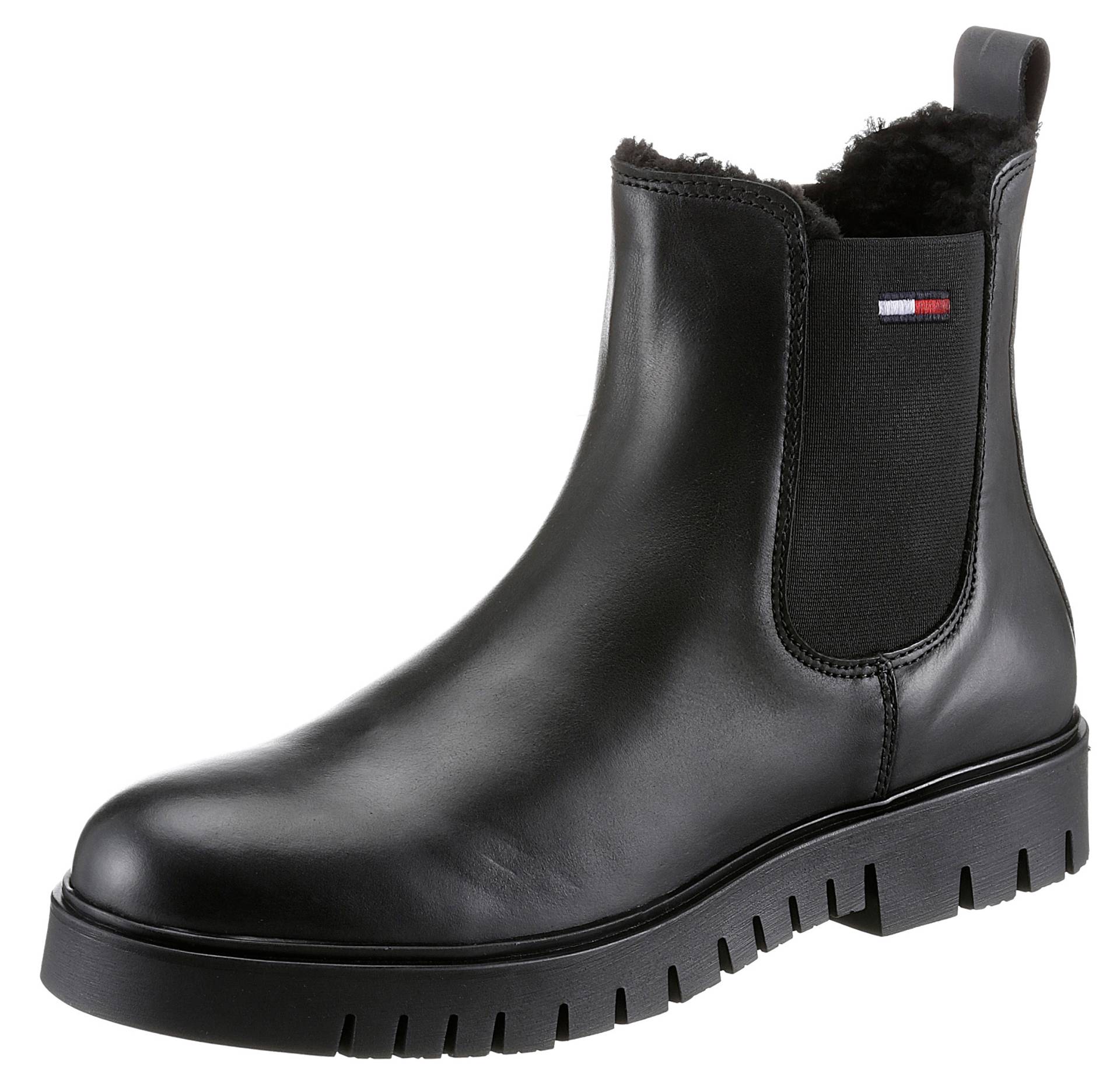 Tommy Jeans Winterboots »WARMLINED CHELSEA BOOT«, mit Profilsohle von TOMMY JEANS