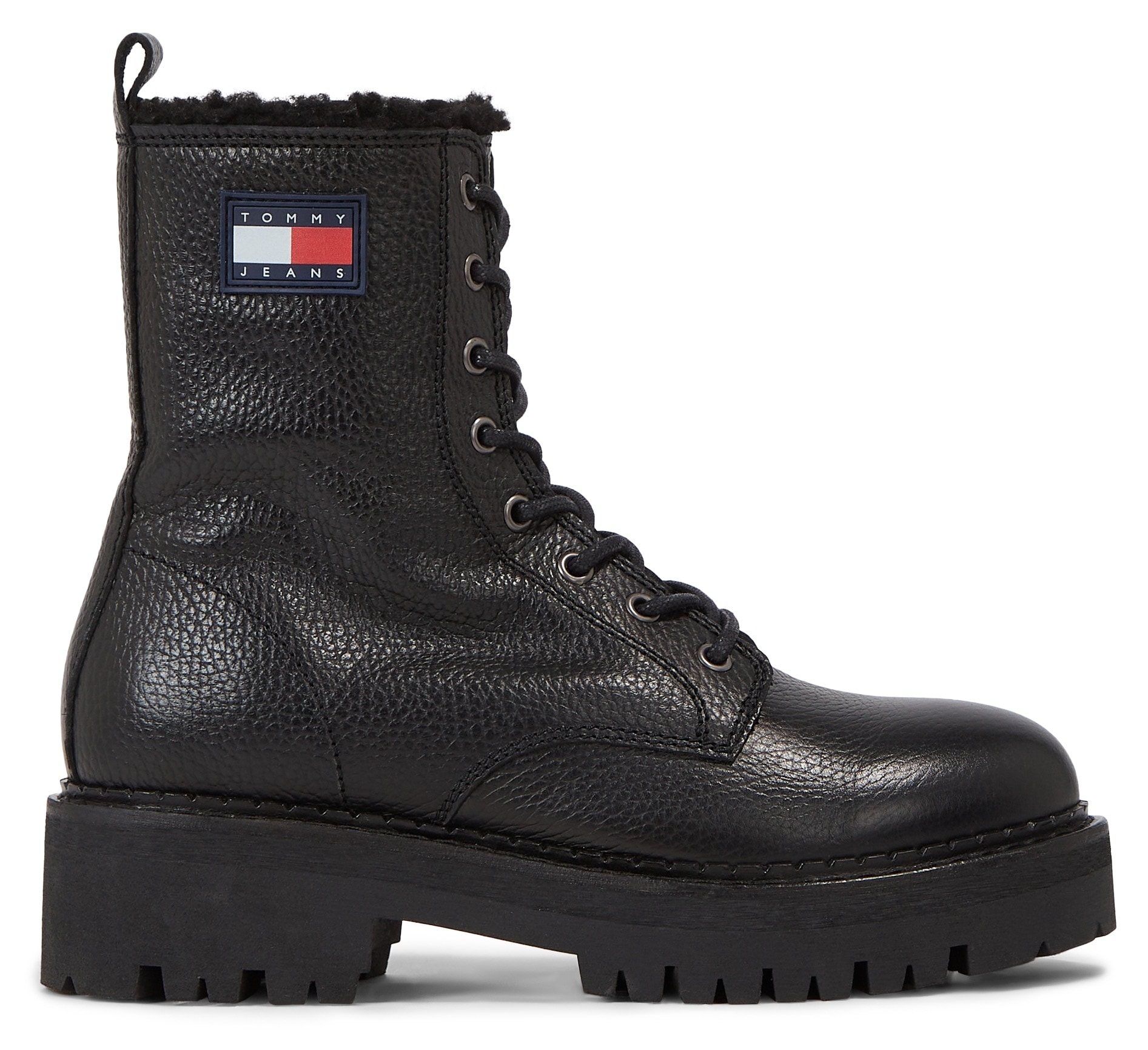 Tommy Jeans Winterstiefelette »TJW URBAN BOOT TUMBLED LTR WL«, mit seitlicher Logoflagge von TOMMY JEANS