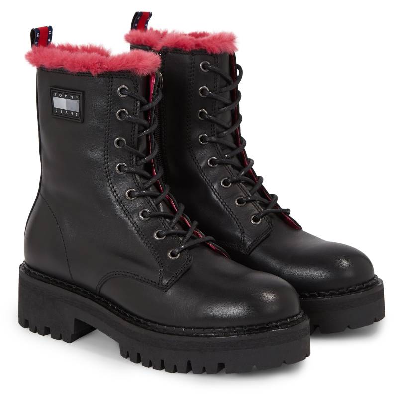 Tommy Jeans Winterstiefelette »TJW W URBAN BOOT SMOOTH LTR WL«, mit farbigem Innenfutter von TOMMY JEANS