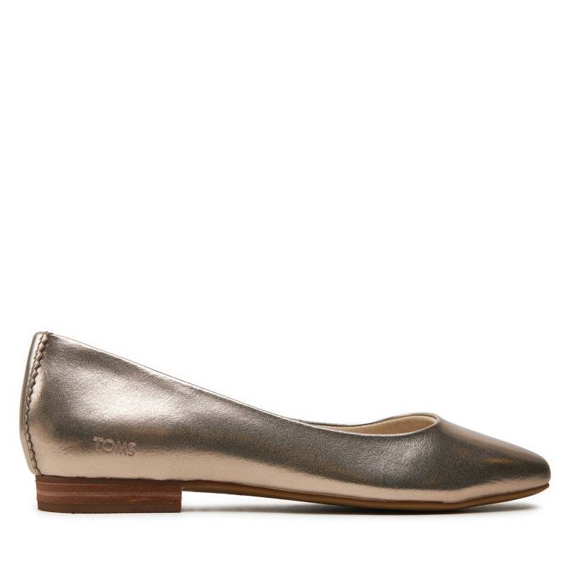 Ballerinas Toms Briella 10020828 Goldfarben von TOMS