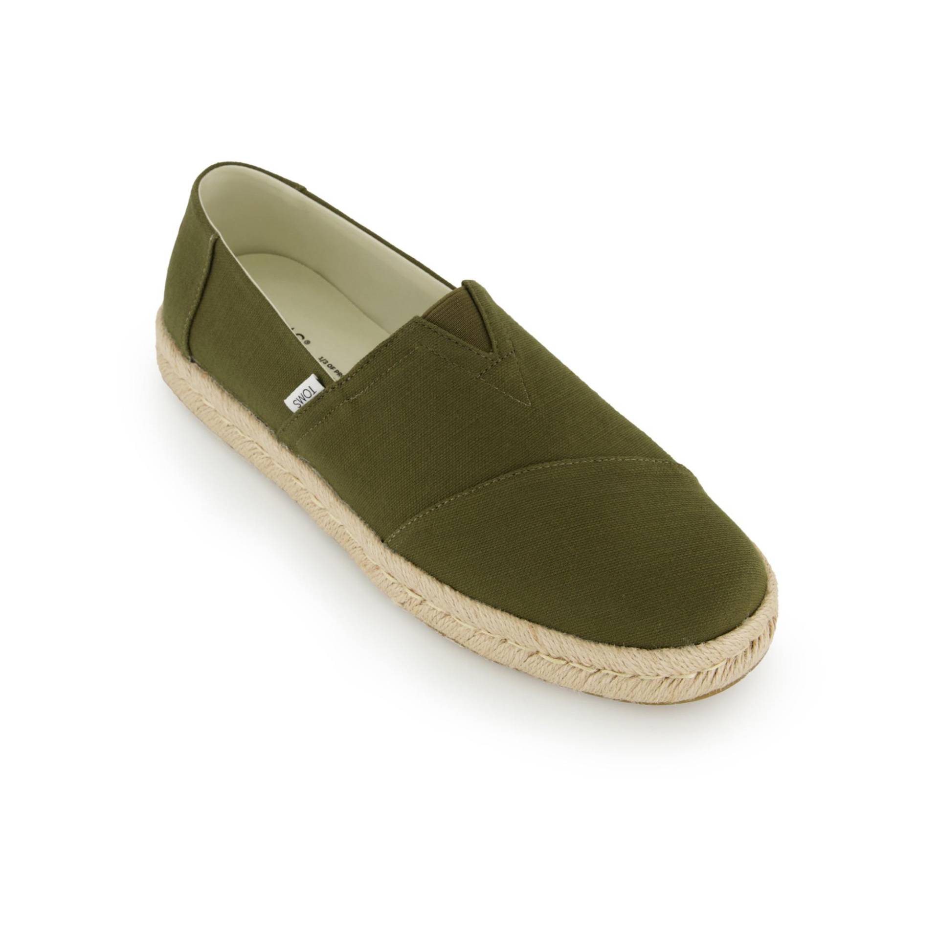 Espadrilles Herren Olivegrün 44 von TOMS