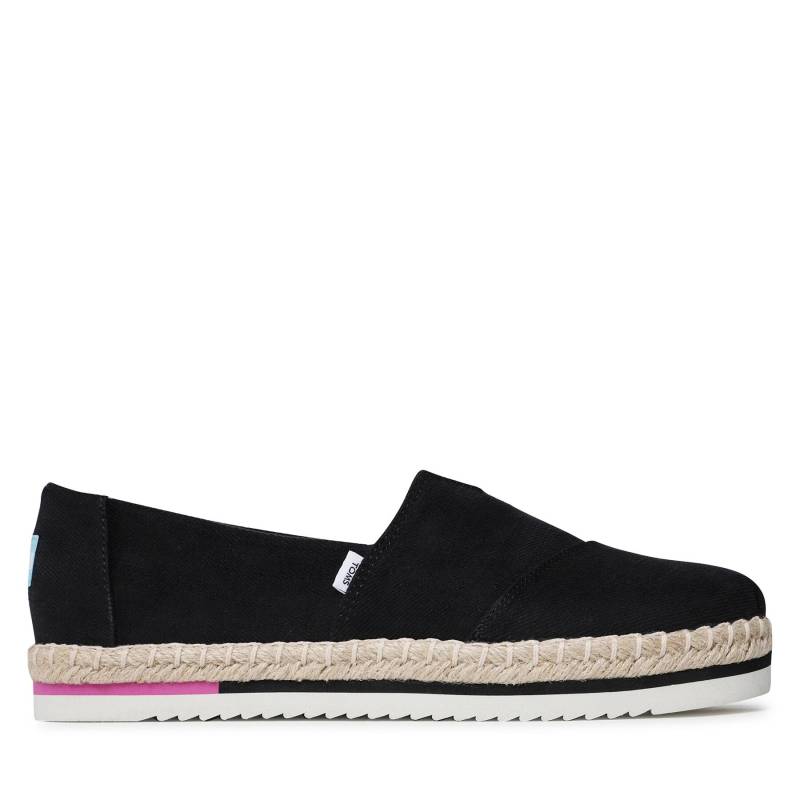 Espadrilles Toms Alpargata Platform Rope 10017831 Schwarz von TOMS