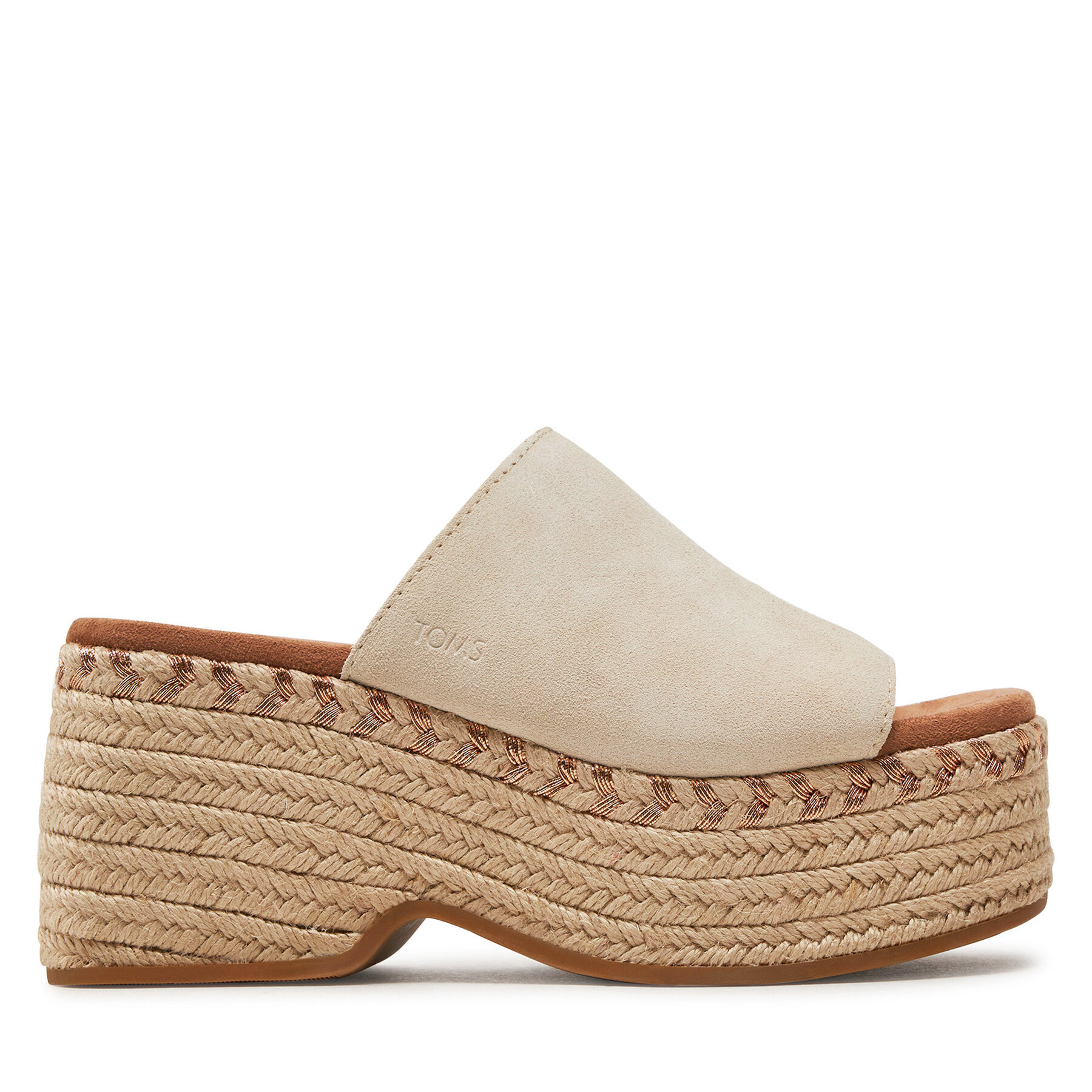 Espadrilles Toms Laila Mule 10020747 Écru von TOMS