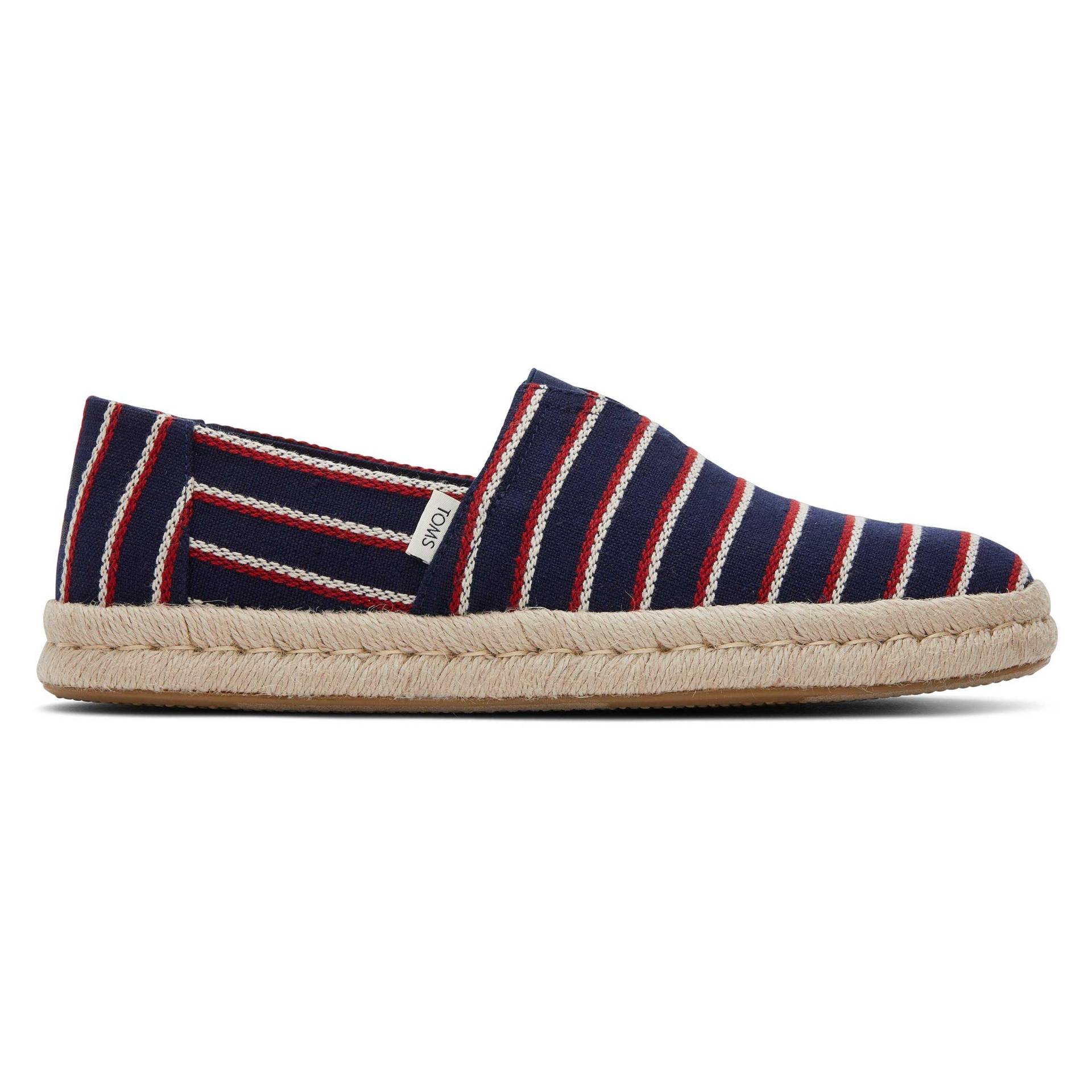 Gestreifte Espadrilles Alpargata Rope 2.0 Herren  43.5 von TOMS