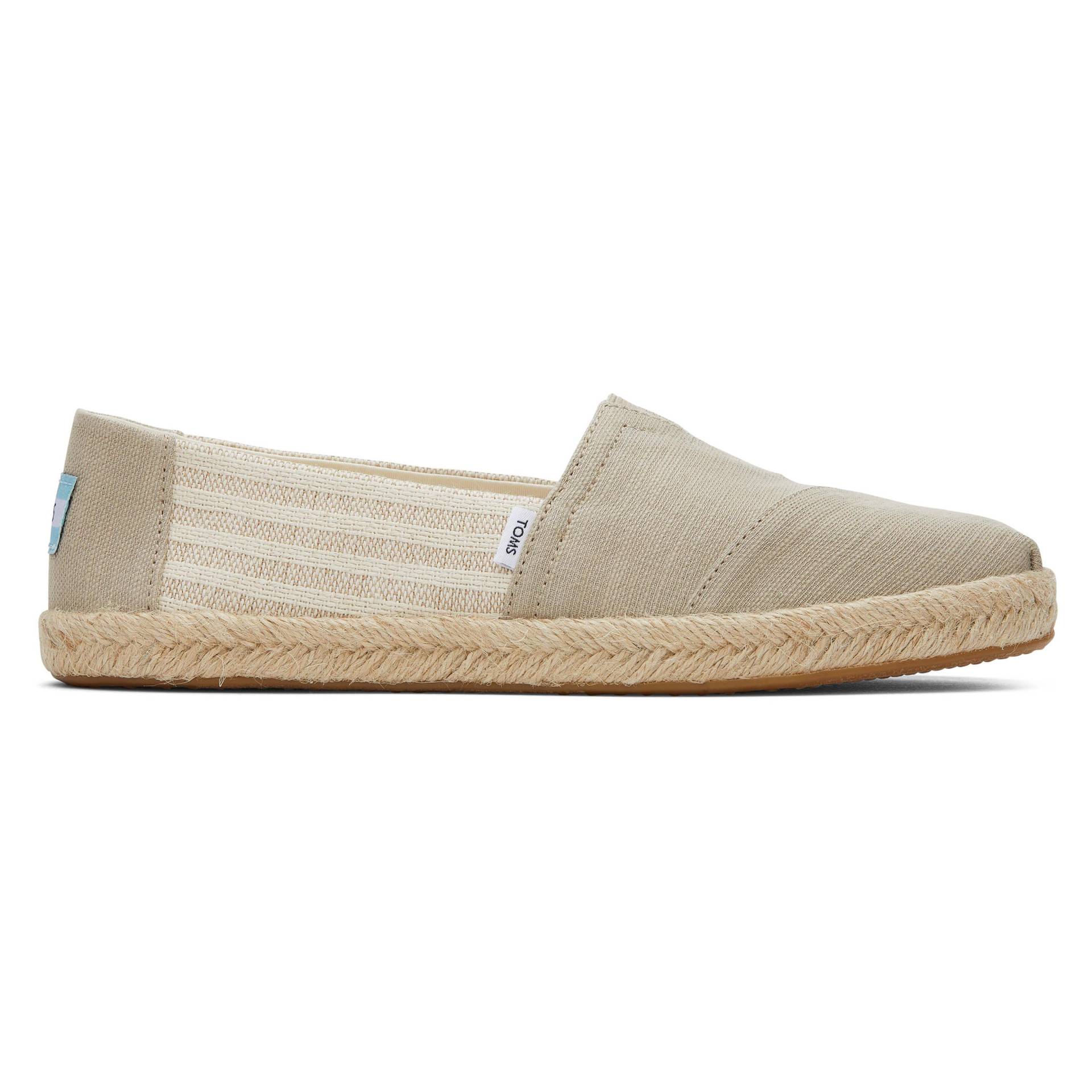 Gestreifte Espadrilles Aus Recycelter Baumwolle, Damen Alpargata Rope Damen  42.5 von TOMS