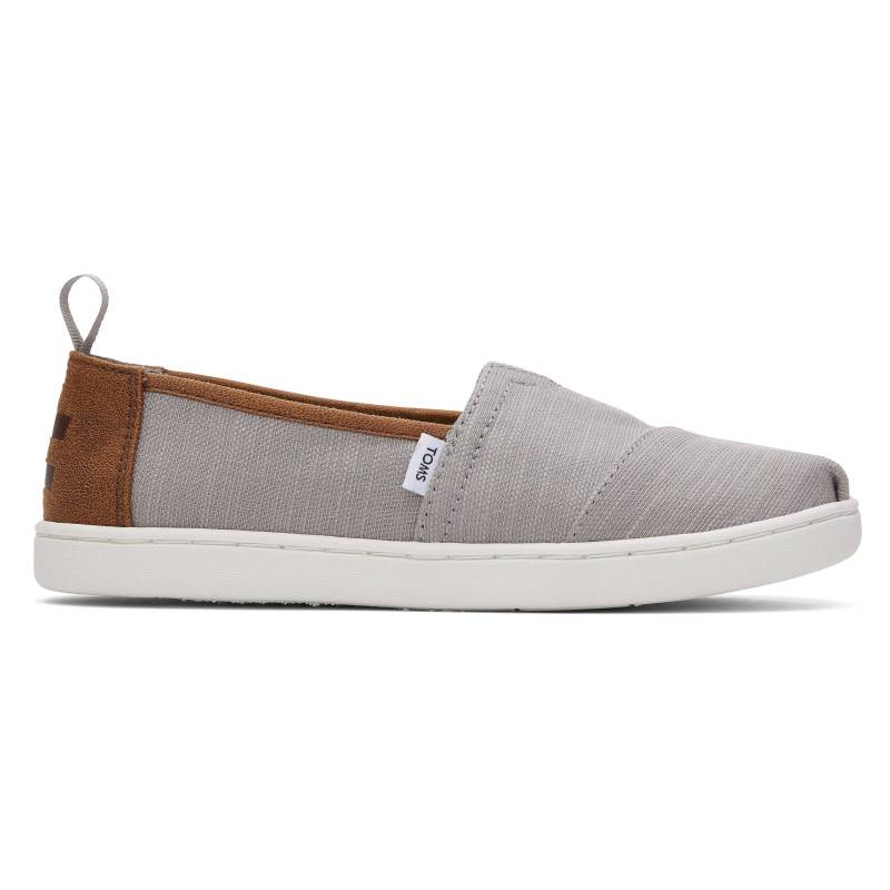 Kinder Espadrilles Alpargata Unisex Mediumgrau 30 von TOMS