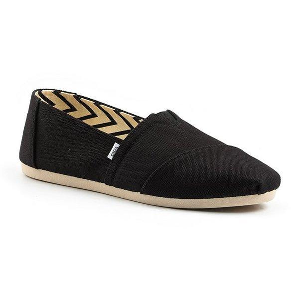 Toms - Classic Alpargata Recycled Cotton Canvas-36, für Damen, Schwarz, Größe 36 von Toms