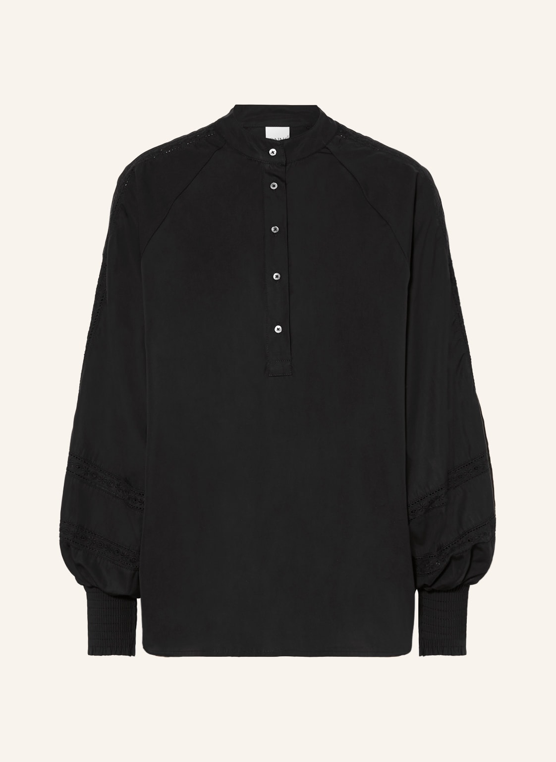 Tonno & Panna Blusenshirt Alexis Mit Spitze schwarz Tonno & Panna Blusenshirt Alexis Mit Spitze schwarz von TONNO & PANNA