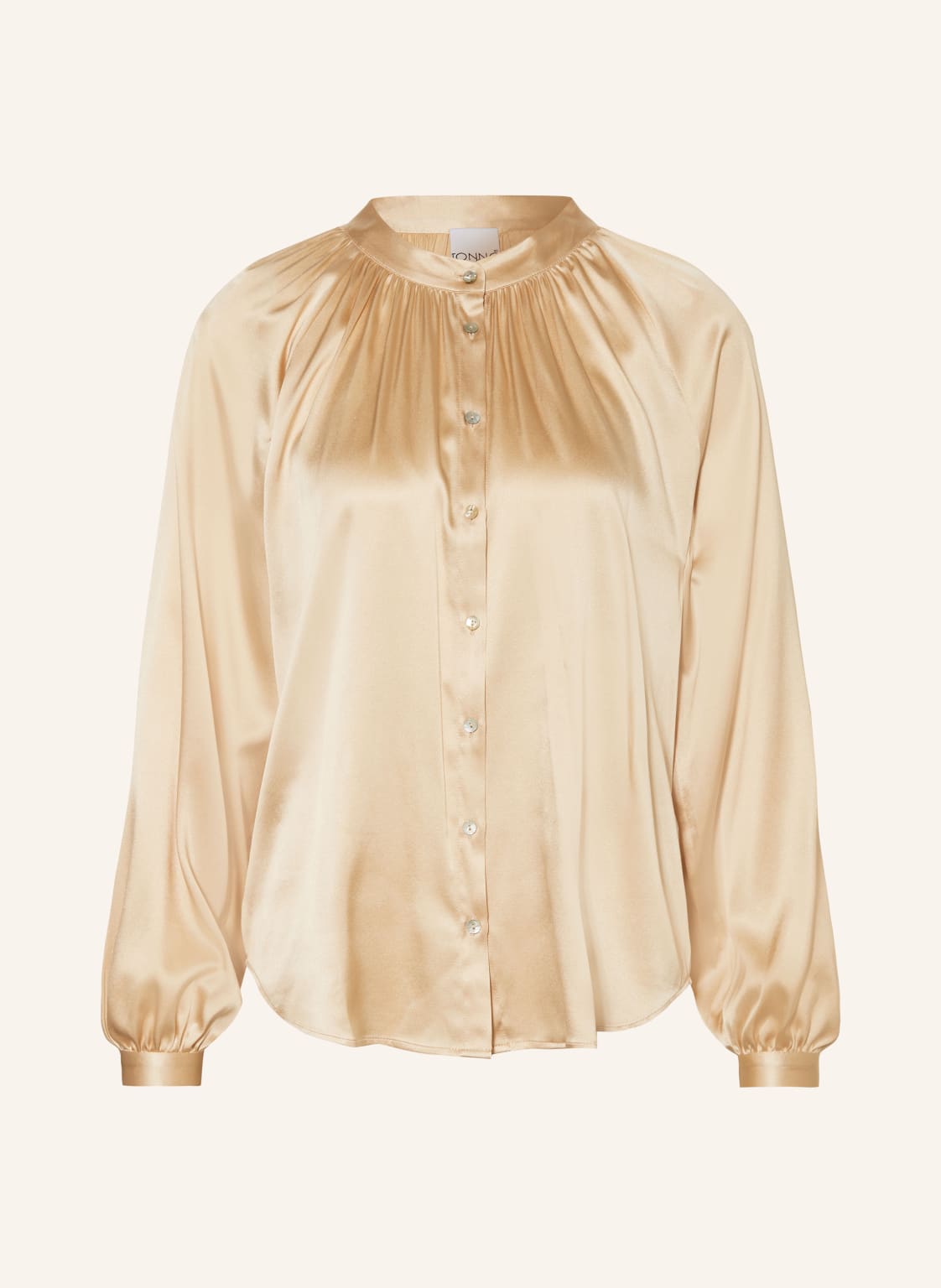 Tonno & Panna Seidenbluse beige