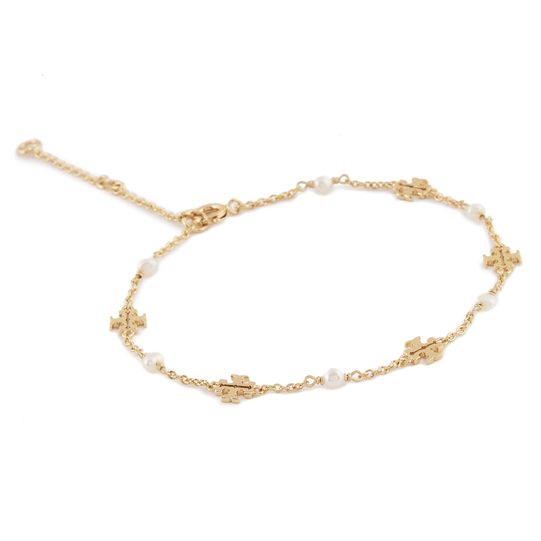 Armband Tory Burch Kira Pearl Delicate Chain 136788 Goldfarben von TORY BURCH