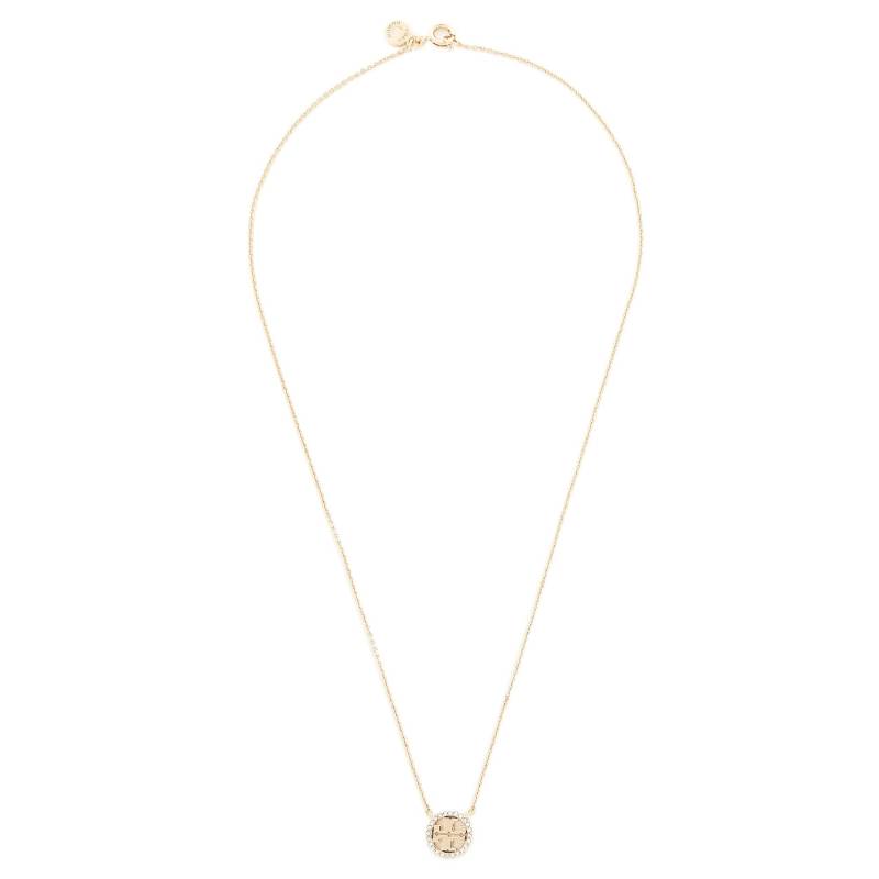 Halskette Tory Burch Crystal Logo Delicate Necklace 53420 Goldfarben von TORY BURCH