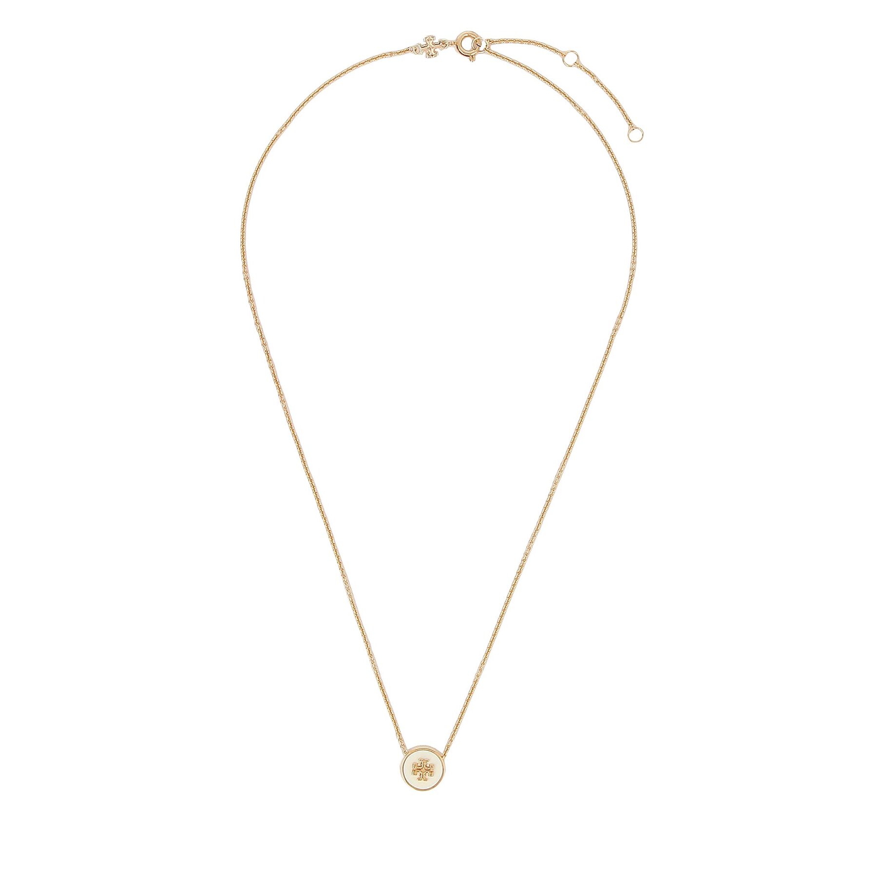 Halskette Tory Burch Kira Enamel Pendant 90549 Weiß Halskette Tory Burch Kira Enamel Pendant 90549 Weiß von TORY BURCH