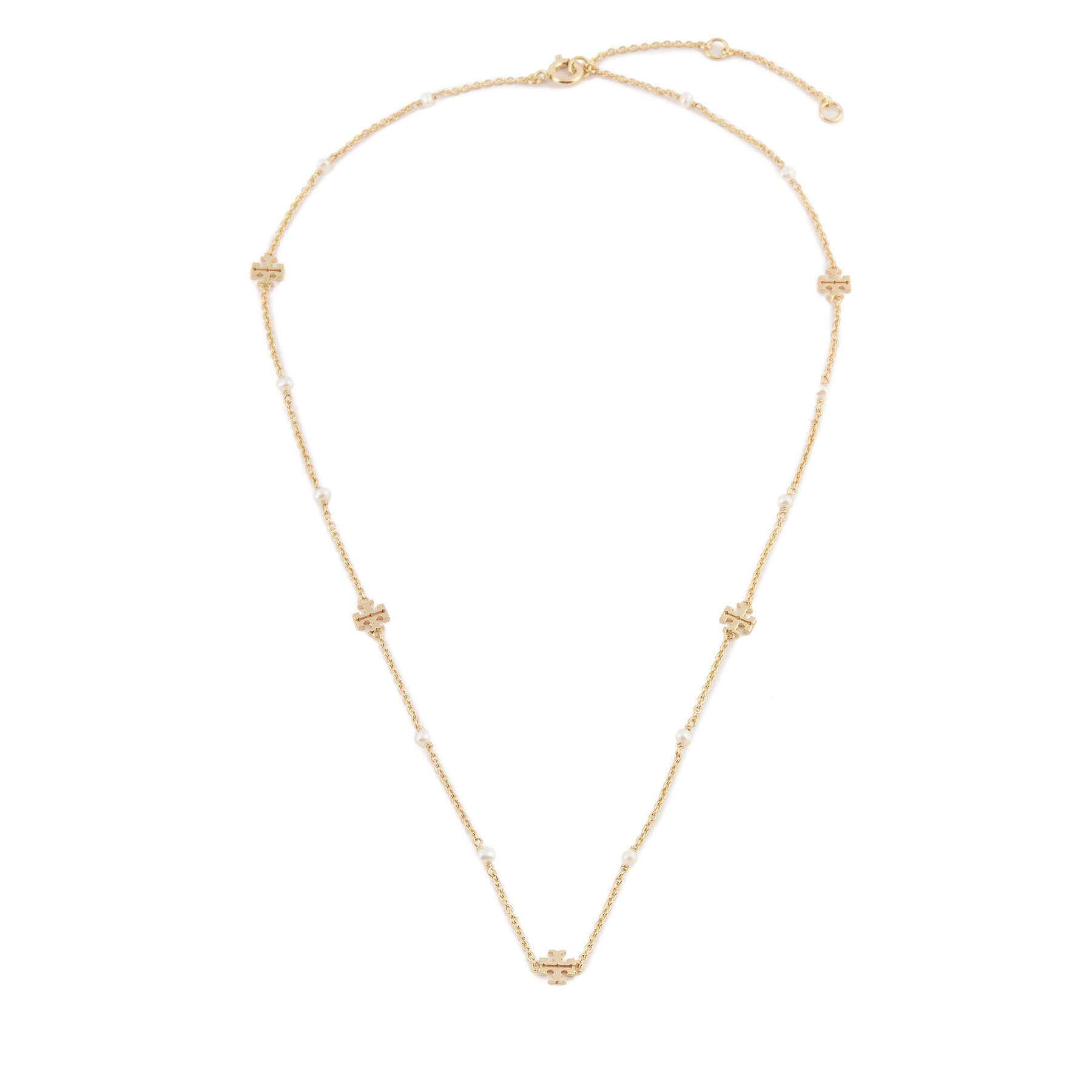 Halskette Tory Burch Kira Pearl Delicate Necklace 136782 Goldfarben von TORY BURCH