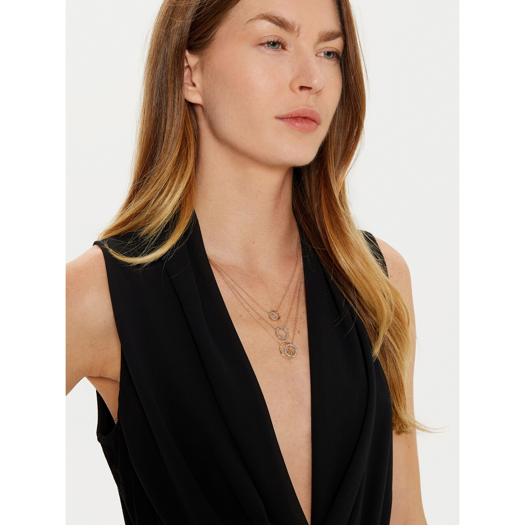 Halskette Tory Burch Miller Pave Layered 163733 Goldfarben Halskette Tory Burch Miller Pave Layered 163733 Goldfarben von TORY BURCH
