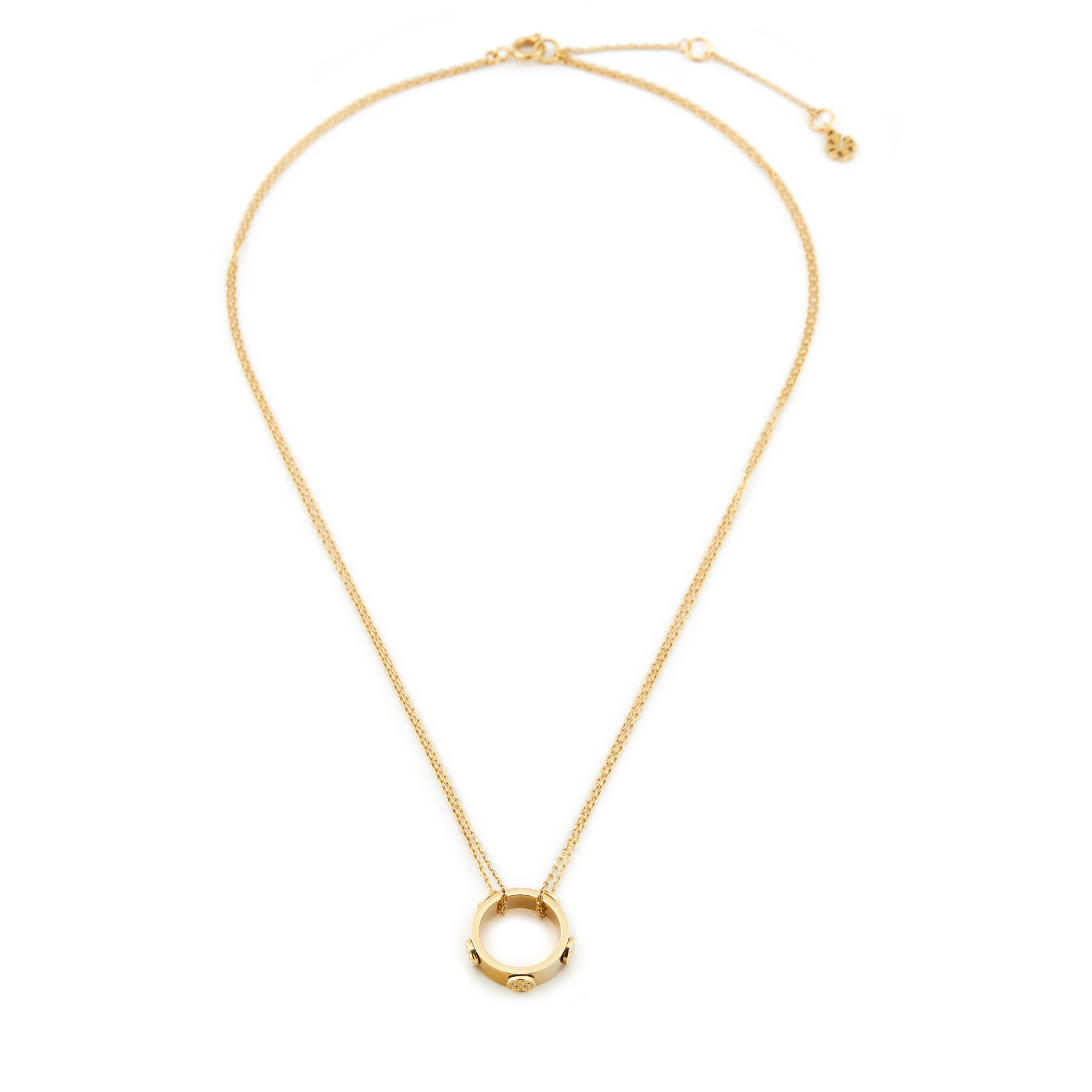 Halskette Tory Burch Miller Stud Circle Pendant 160172 Goldfarben von TORY BURCH