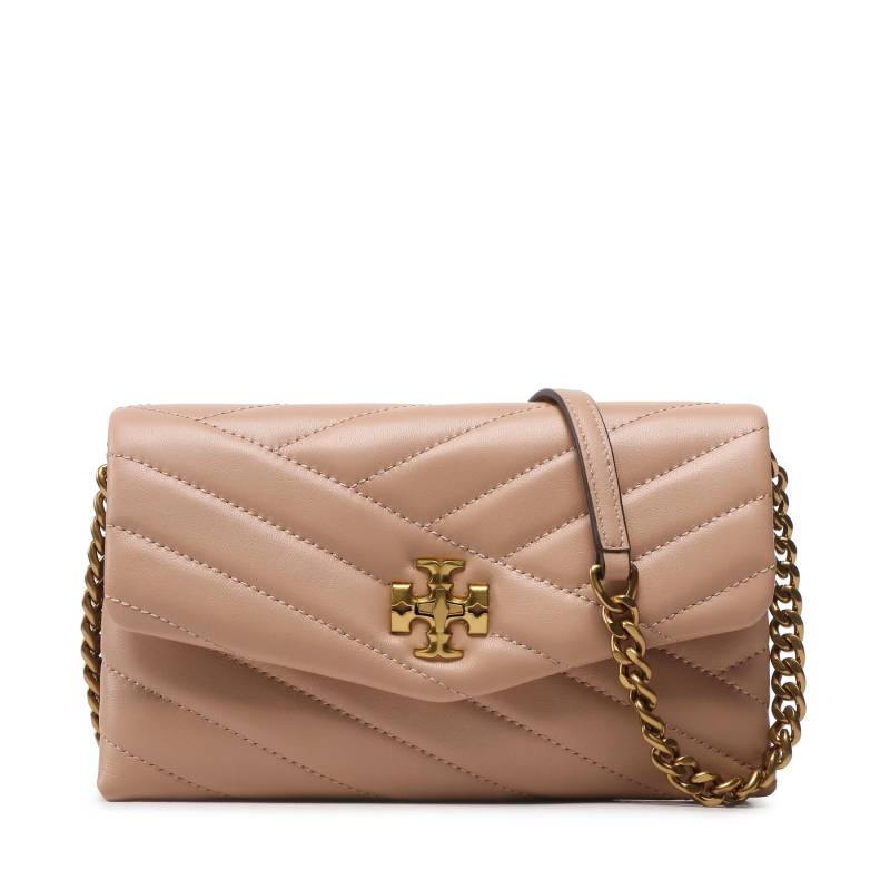 Handtasche Tory Burch Kira Chevron Chain Wallet 90343 Beige von TORY BURCH