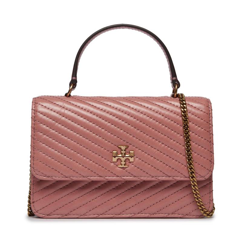 Handtasche Tory Burch Kira Moto Quilt Mini Top Handle Chain Wallet 155893 Rosa von TORY BURCH