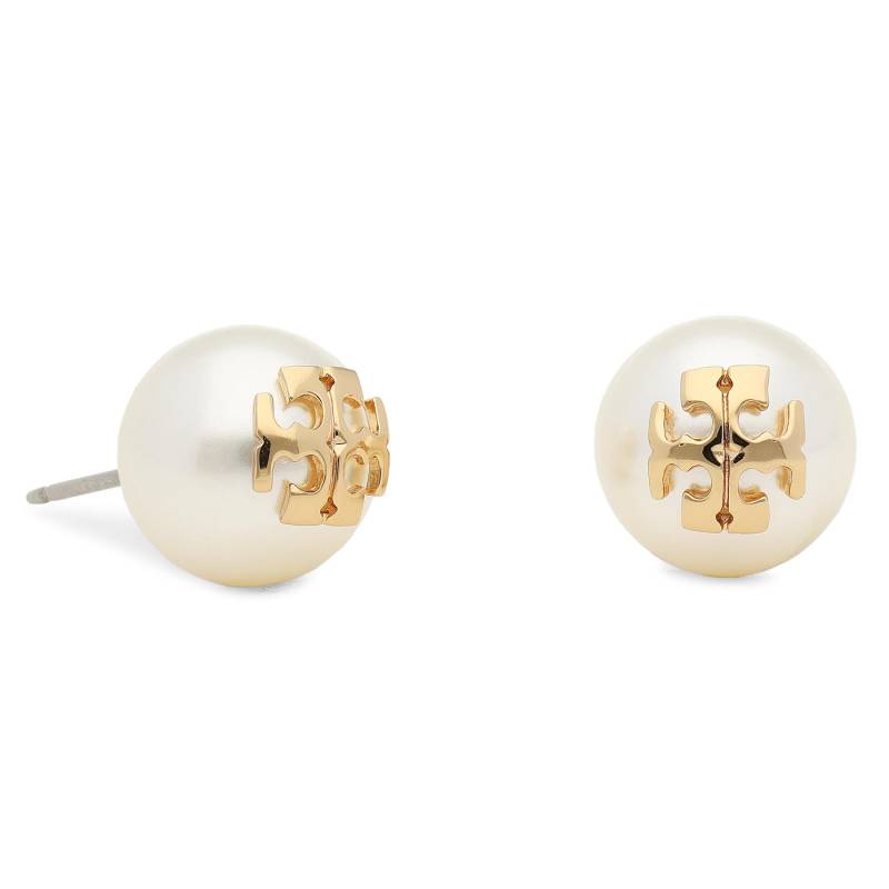 Ohrringe Tory Burch Crystal Pearl Stud Earring 11165514 Weiß von TORY BURCH