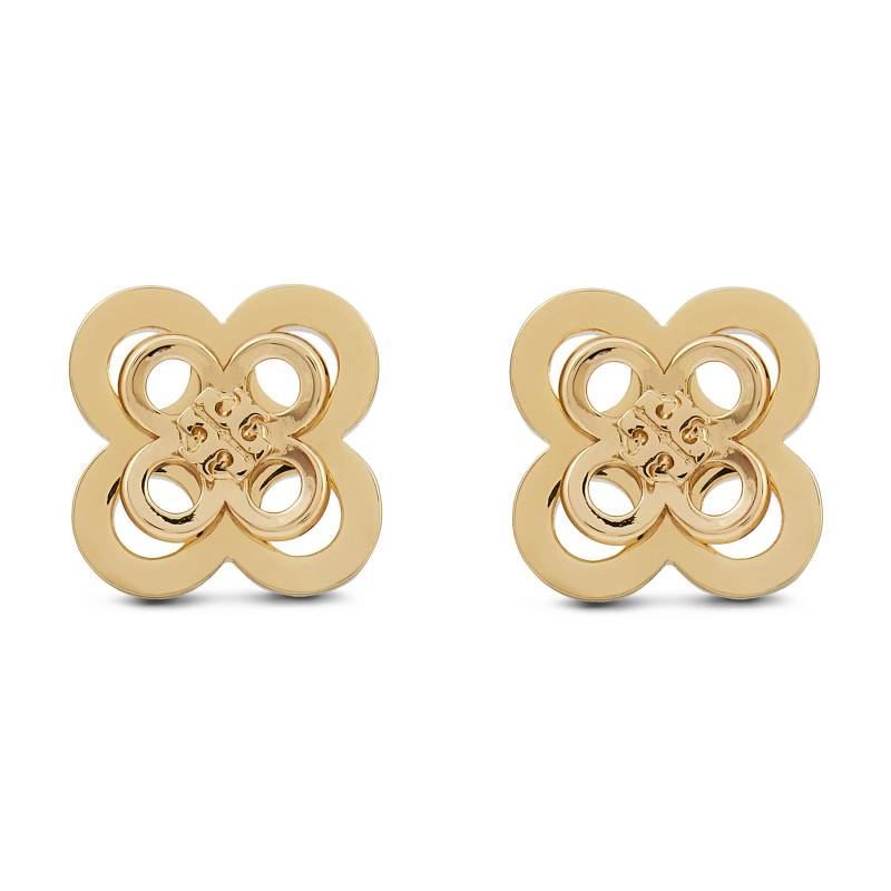 Ohrringe Tory Burch Kira Clover Stacked Stud 153719 Goldfarben von TORY BURCH