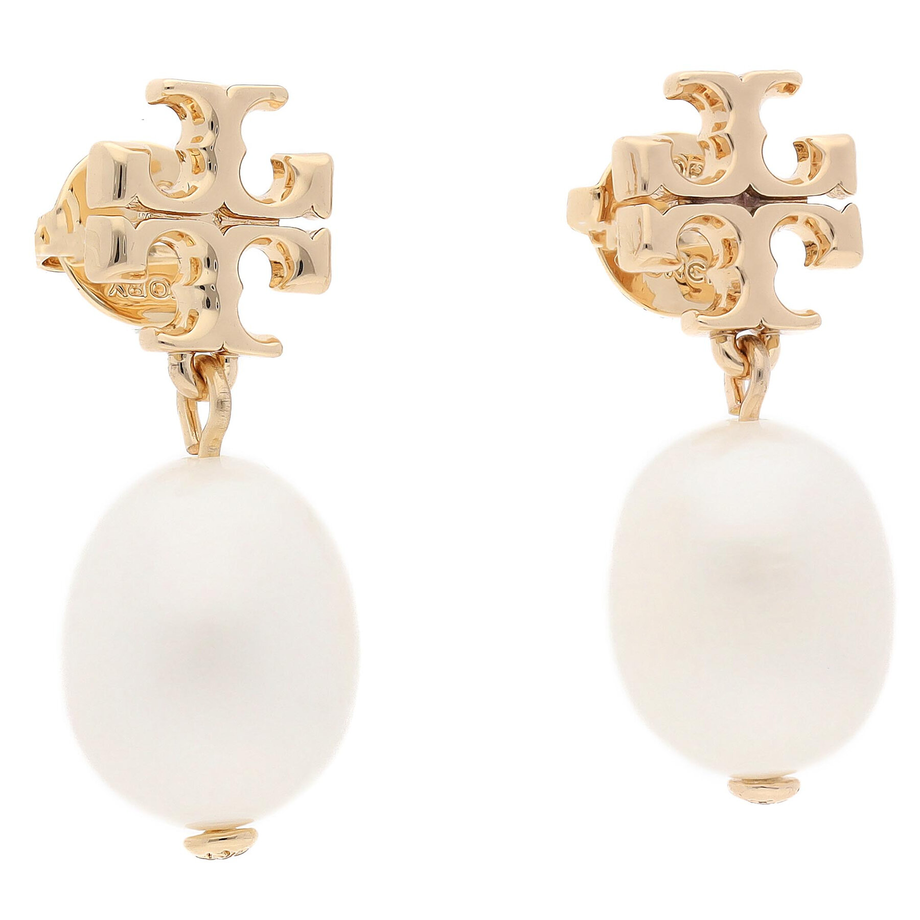 Ohrringe Tory Burch Kira Pearl Drop Earring 65156 Weiß von TORY BURCH