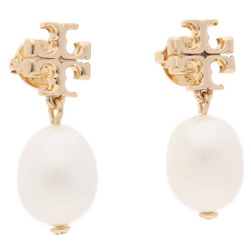 Ohrringe Tory Burch Kira Pearl Drop Earring 65156 Weiß von TORY BURCH