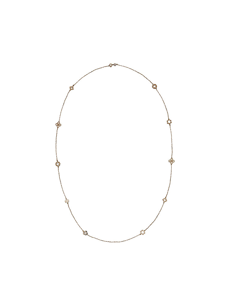 TORY BURCH Halskette KIRA CLOVER LONG NECKLACE gold von TORY BURCH