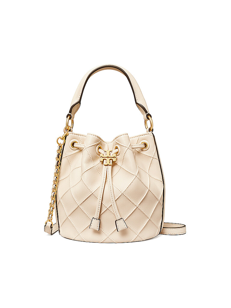 TORY BURCH Ledertasche -Bucket Bag FLEMING S beige von TORY BURCH