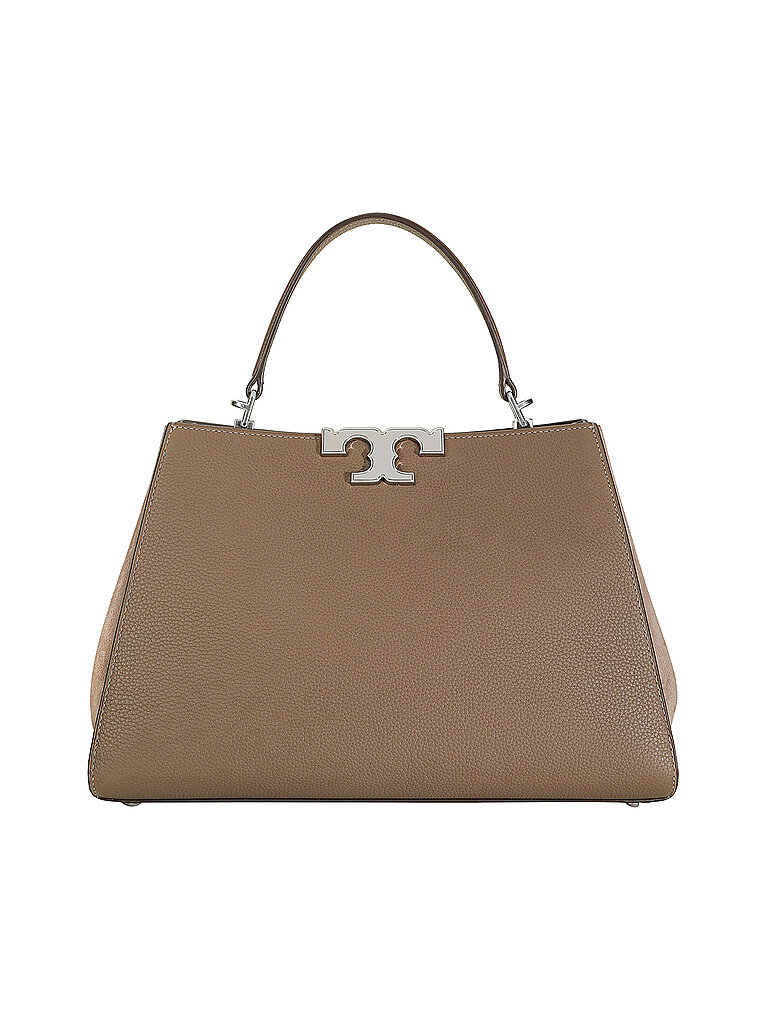TORY BURCH Ledertasche - Henkeltasche ELEANOR PEBBLED SATCHEL braun TORY BURCH Ledertasche - Henkeltasche ELEANOR PEBBLED SATCHEL braun von TORY BURCH