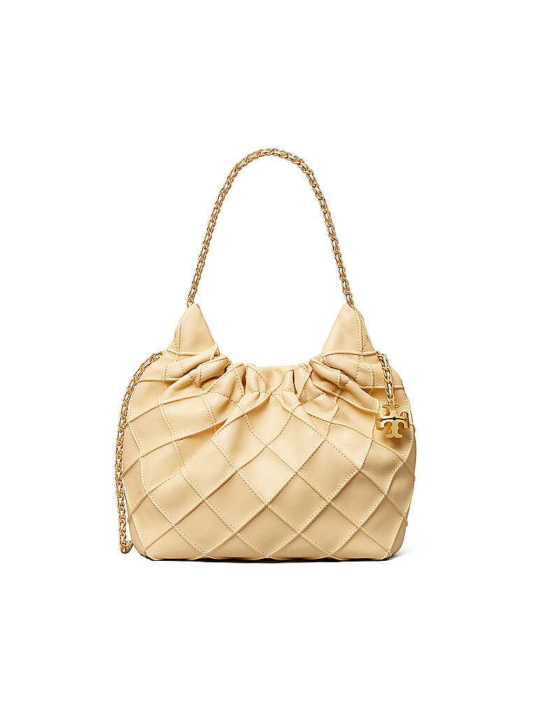 TORY BURCH Ledertasche - Hobo FLEMING MINI creme von TORY BURCH