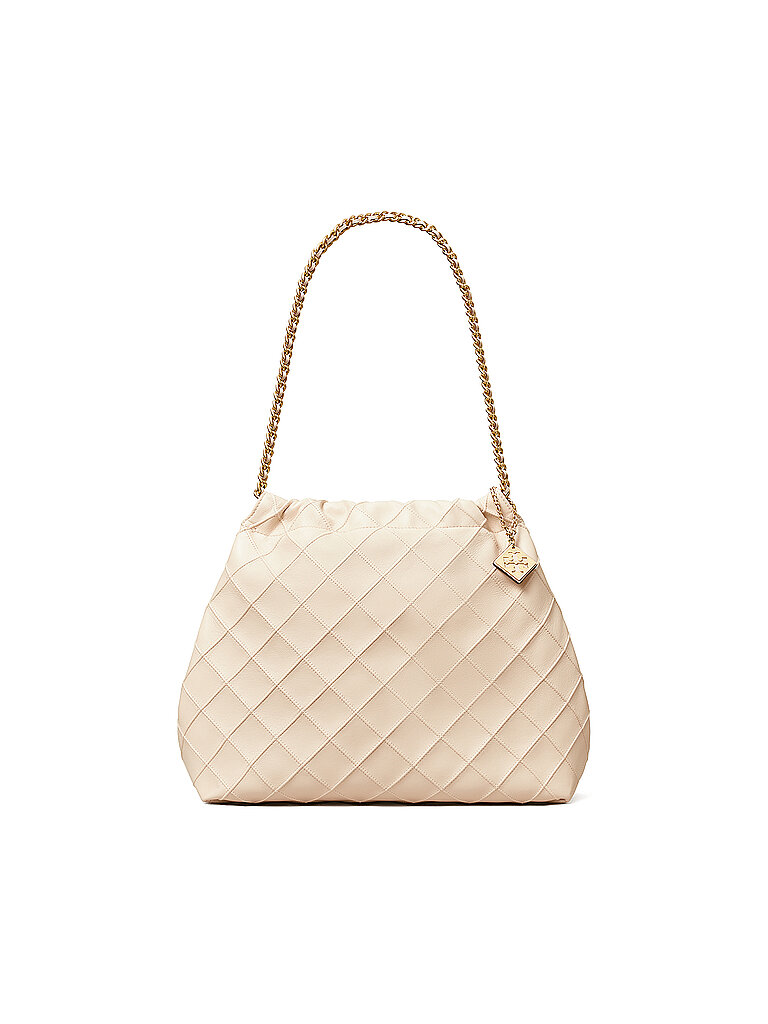 TORY BURCH Ledertasche - Hobo FLEMING creme von TORY BURCH