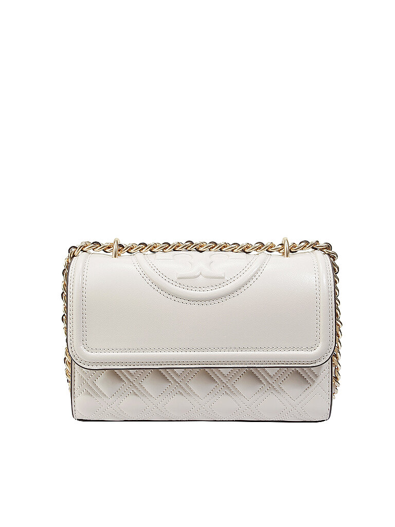 TORY BURCH Ledertasche - Schultertasche FLEMING Small creme | ONE SIZE von TORY BURCH