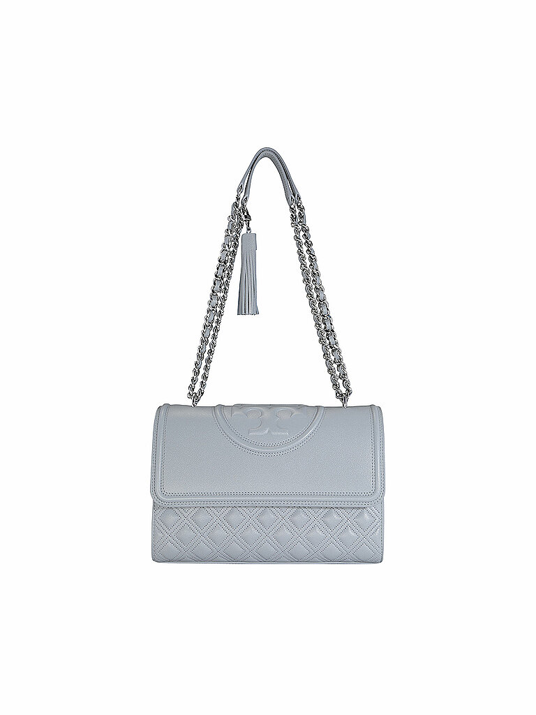 TORY BURCH Ledertasche - Umhängetasche FLEMING SOFT GRAIN  grau von TORY BURCH