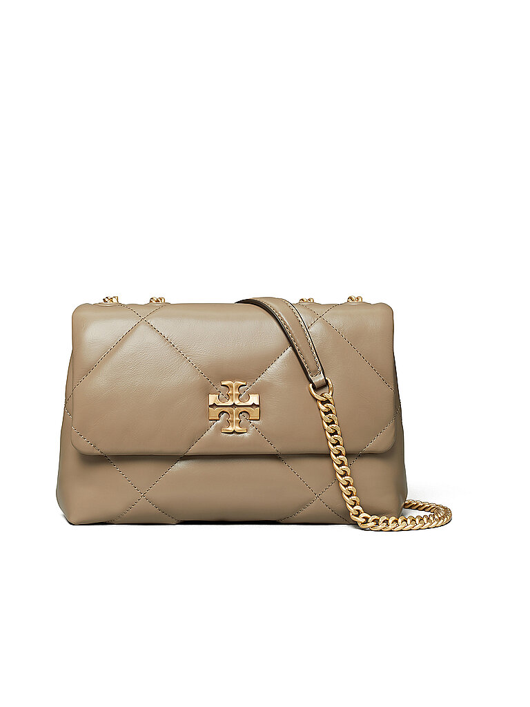 TORY BURCH Ledertasche - Umhängetasche KIRA DIAMOND Small beige von TORY BURCH