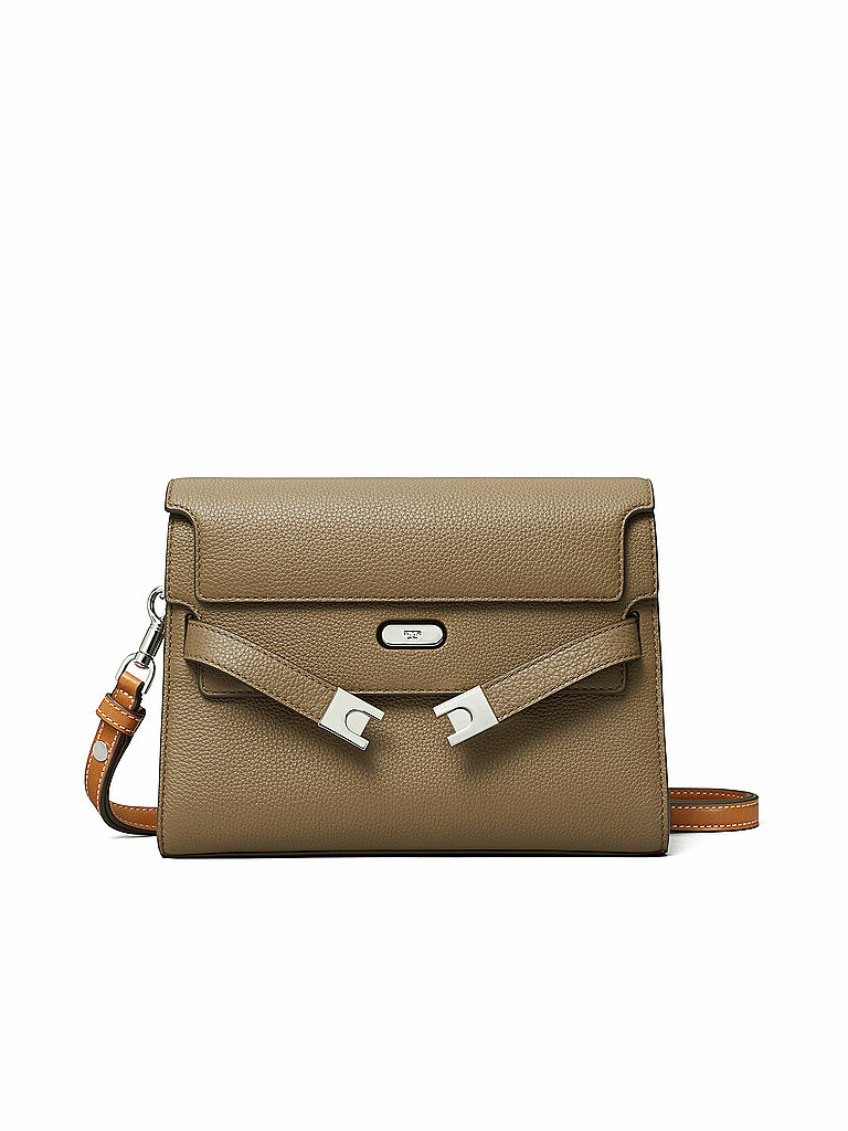 TORY BURCH Ledertasche - Umhängetasche LEE SHOULDER BAG grau TORY BURCH Ledertasche - Umhängetasche LEE SHOULDER BAG grau von TORY BURCH